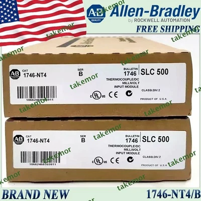 Brand New AB 1746-NT4 ser B SLC 500 Input Module 1746 NT4 US 1746-NT4/B Free Tax - Image 1 of 4