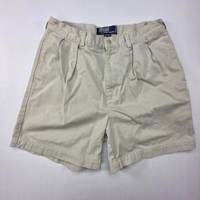 Pantalones Cortos Polo Ralph Lauren Andrew Para Hombres 34 Clásicos Chinos Plisados Verano Informales Foto 1 de 4