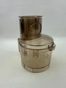VTG Cuisinart DLC-10E Bowl, Lid & Sleeve Amber Replacement Parts - Picture 1 of 6