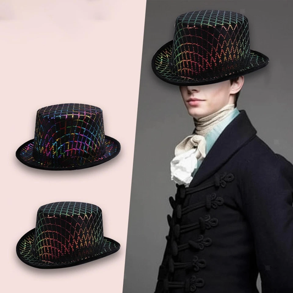 Adult Top Hat Funny Party Hat for Fancy Dress Carnival Gentleman Masquerade - Image 1 of 1