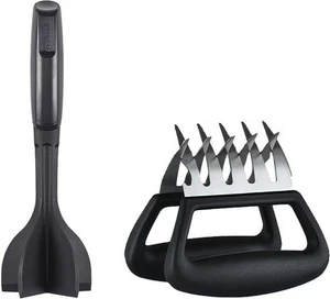 Powerful Stainless Steel Meat Shredder Claws, Shred Rotisserie Chicken, Black - Picture 1 of 6