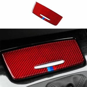 For BMW 3-Series 2005-2011 2012 Red Carbon Fiber Console Cigarette Lighter Trim - Foto 1 di 4