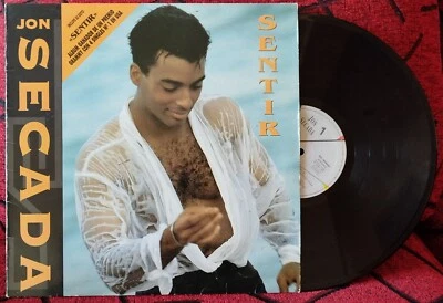JON SECADA ** Sentir ** 1993 SPAIN LP  **GLORIA ESTEFAN - Image 1 of 4