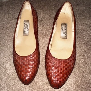 TROTTERS Brown Leather Slip-On Comfort Women's Loafers Shoes Size 8.5 M - Bild 1 von 4
