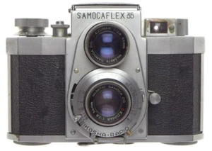 Samocaflex 35 TLR telemetro appena servito fotocamera rara ezumar 1:2,8/50 mm custodia - Foto 1 di 12