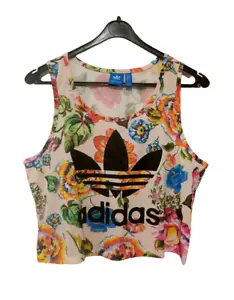 ADIDAS ORIGINALS Floralita Damen cropped Top Gr. 42 / 38 - M Shirt BR5110 - Bild 1 von 11