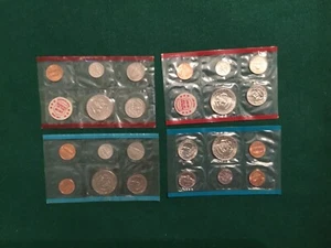 Lot of (2) 1971--1972 US Mint UNC. Sets 22 coins in cello pack No env. OGP - Picture 1 of 5