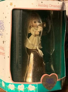 2000 Enesco Vintage Precious Moments "Joy" Holiday Bell Ornament In Original Box - Picture 1 of 16