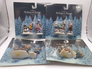 Wellington Square Christmas Figurines Lot of 4 Sets New in Package NOS - Picture 1 of 5