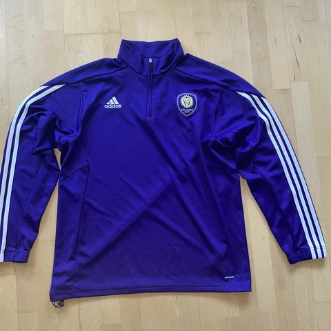 Adidas MLS Orlando City SC Anthem Jacket Full-Zip Purple/White Extra Large Cover