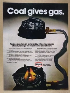1979 Texaco Coal Liquefaction to Fuel Gas vintage print Ad - Picture 1 of 1