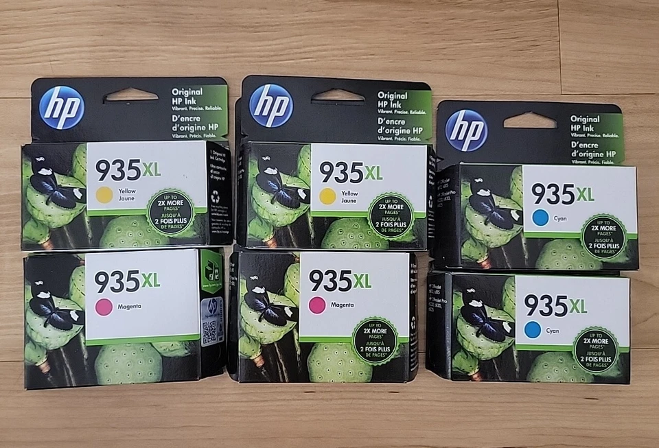 Genuine HP 935XL Ink Magenta Cyan Yellow C2P25AN OEM Exp 2019 2020 2022 - Image 1 of 1