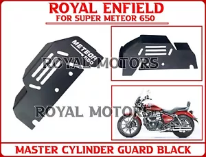 Royal Enfield "MASTER CYLINDER GUARD BLACK" For Super Meteor 650 - Picture 1 of 10