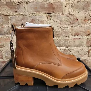 Bota Sorel JOAN NOW™ para mujer con cremallera terciopelo tostado/goma 2 #2094111242 nueva con caja - Imagen 1 de 7