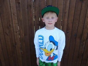 Vtg 90's Walt Disney Donald Duck Double Sided Crewneck Sweatshirt Kids Youth L - Picture 1 of 4