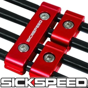 3PC RED WIRE SEPARATOR FOR 8MM 9MM 10MM MSD NGK TAYLOR EXCEL ACCEL SBC - Picture 1 of 1