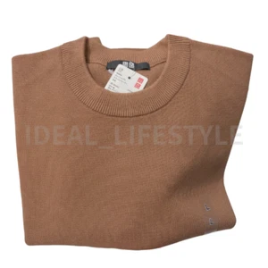 UNIQLO Washable Milano Ribbed Sweater S-3XL Short-Sleeve Women 478327 NWT - Picture 1 of 18