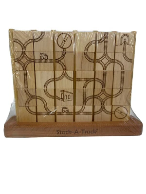 Stack a Track Puzzle Made by Maple Landmark Middlebury Vermont - Image 1 of 4