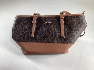 Women's Calvin Klein Brown Purse EUC - Picture 1 of 5