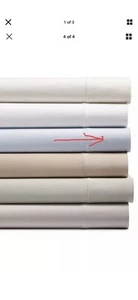 Hotel Collection 800TC 100% Supima Cotton King Flat Sheet, Mist- New - Picture 1 of 4