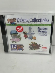 DAKOTA COLLECTIBLES - EMBROIDERY GARDEN BEAUTY 12 DESIGNS CD ROM -2002 - Picture 1 of 4