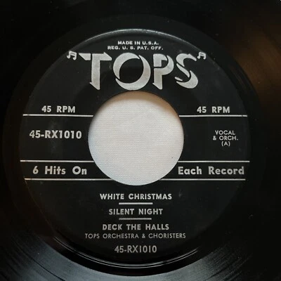 CHRISTMAS 45: TOPS ORCHESTRA CHRISTMAS 7" EP - RUDOLPH, Silent Night Foto 1 de 4