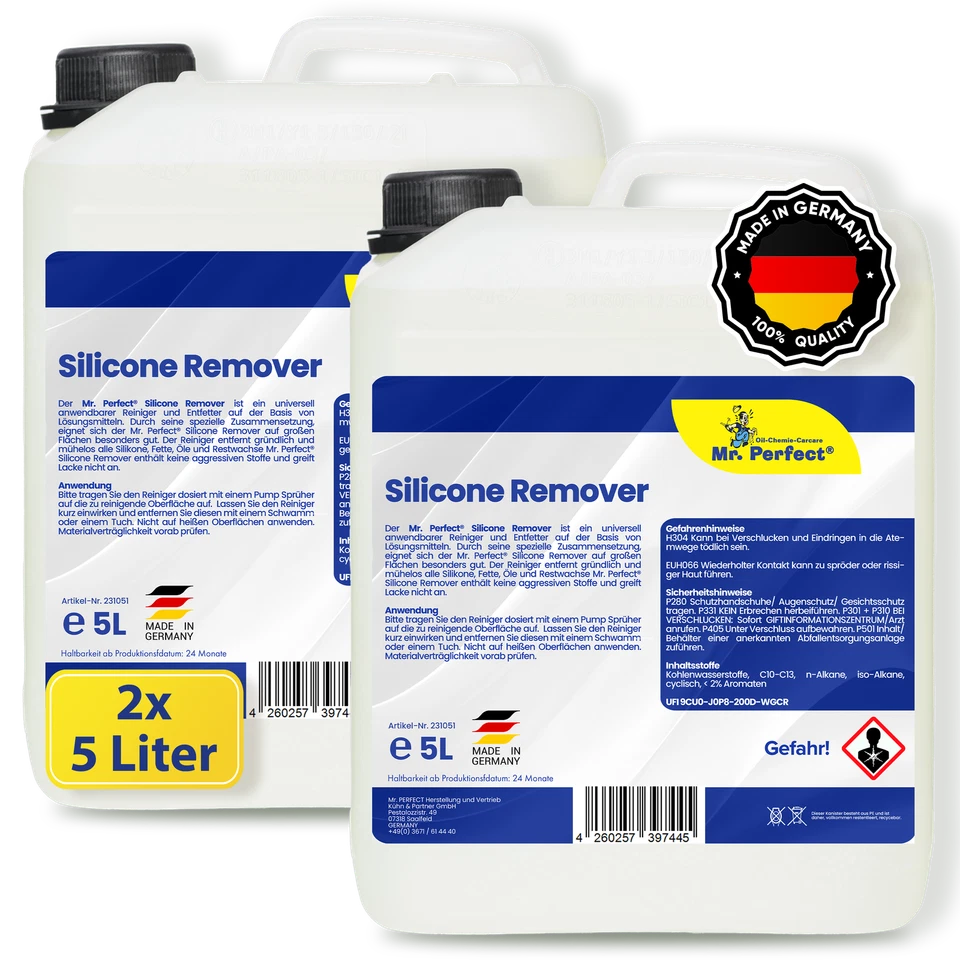 Mr. Perfect Silikonentferner 2x5L Silikonreiniger Entfetter Reiniger Autolack - Bild 1 von 4