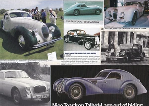 35 LOT TALBOT/TALBOT LAGO Autos, Nice Variety of Magazine Clips. UK Mail: $5.00 - Picture 1 of 3
