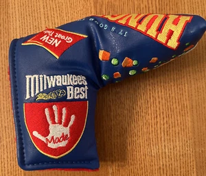 PATRICK GIBBONS HANDMADE HUNGRY MAN Blade PUTTER COVER New! Milwaukee’s Best - Picture 1 of 6