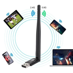 Rtl8821Cu 600M Free Drive Dual Band Pc Wireless Lan Card For Usb SPC - Photo 1/11