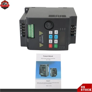 1 Pack Variable Frequency Drive Inverter 1 to 3 Phase 2.2 KW VFD 220 V 3 HP - Picture 1 of 12