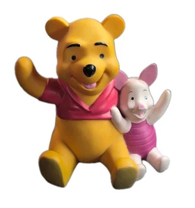 Salvadanaio Disney Winnie The Pooh and Piglet Coin plastica vinile - vintage 6 pollici - Foto 1 di 5
