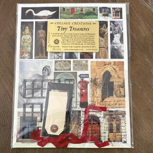 European Papers Collage Creations Tiny Treasures Crafts Scrapbooking Project Set - Picture 1 of 10