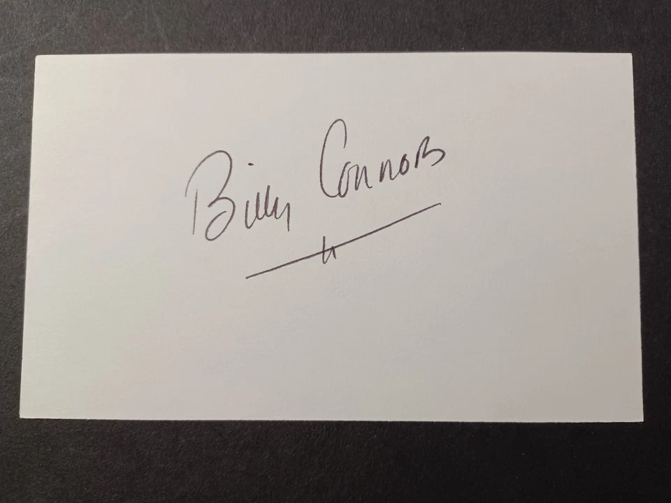 Billy Connors (d. 2018) Signed Index Card - Cubs, Mets - Image 1 of 1