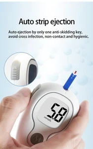 Kit test diabete monitor glicemia misuratore di zucchero con 50 test MX - Foto 1 di 18