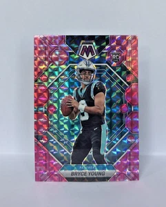 2023 Panini Mosaic Rookies Camo Pink Mosaic Prizm Bryce Young #290 Rookie RC - Bild 1 von 2