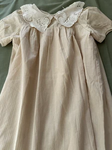 Louisiella child yellow dress with eyelet collar. 4Y NWT. fully lined. Quality - Picture 1 of 5