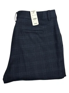 Brooks Brothers Loro Piana Damenhose 12 marineblau Glen Plaid Wolle UVP 398 $ - Bild 1 von 14