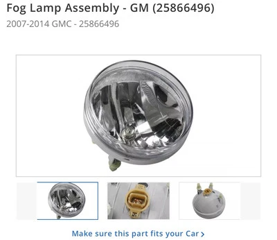 GMC Sierra 2007-2014 kit luz antiniebla derecha e izquierda nuevo OEM 25866496 (5) Foto 1 de 2