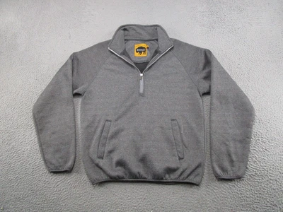 Chaqueta Pullover Gris Buffalo Outdoors Heritage 1/4 Cremallera Para Hombre Talla M Elastizada Foto 1 de 4