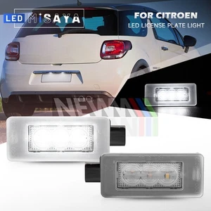 2x Canbus LED License Plate Lights For Citroen C3 C4 Cactus Picasso C5 Aircross - Picture 1 of 14