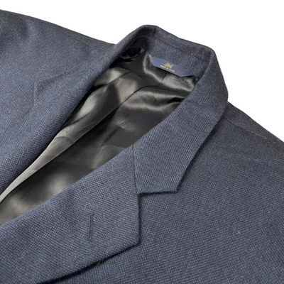 Blazer Brooks Brothers 346 para hombre de lana/seda/lino de 2 botones azul marino • 46R Foto 1 de 4