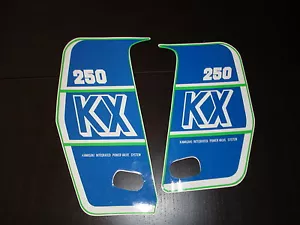 Kit de calcomanías de radiador Kawasaki KX 250 1989 AHRMA vintage motocross - Imagen 1 de 1