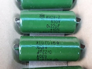 K42Y-2 0,22uF 630V UdSSR PIO AUDIO Kondensator Posten 4 Stück + - Bild 1 von 2