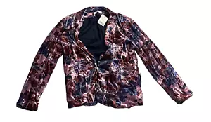 Urban Outfitters Blazer UO "Morris" Women's Size XS Floral Velvet Long Sleeve - Picture 1 of 11