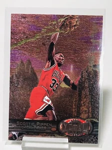 1997-98 Skybox Metal Universe Scottie Pippen Card 83 Chicago Bulls - Picture 1 of 5