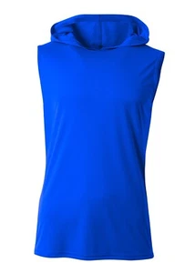 A4 Youth Cooling Performance Sleeveless Moisture Wicking Hooded T-Shirt - NB3410 - Picture 1 of 11