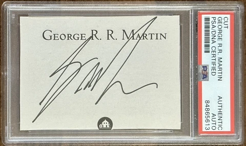 GEORGE RR MARTIN SIGNED BOOK CUT GAME OF THRONES AUTHOR AUTOGRAPH PSA DNA COA Cover