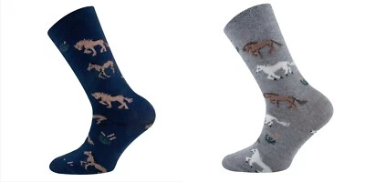 EWERS ~ Socken ~ Pferde ~ navy oder grau ~ 27-30 bis 39-42 ~ NEU