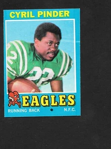 1971 TOPPS FOOTBALL #87 Cyril Pinder PHILADELPHIA EAGLES  Illinois  EX-MINT   A - Picture 1 of 1